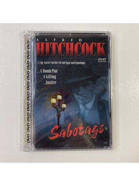 Alfred Hitchcock – Sabotage 1936 DVD Platinum Edition Sylvia Sidney Espionage